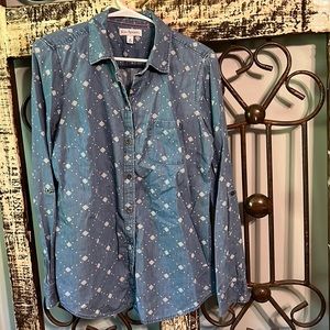 Denim Button-Down, Kim Rogers, Size M